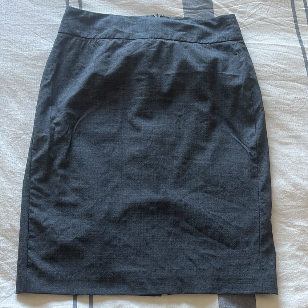 Banana Republic Wool Charcoal Pencil Skirt